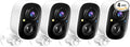 Security Cameras Outdoor/Indoor 4pack,2K UHD WiFi Smart Security Camera,Battery Powered,Motion Detection, 2-Way Audio,Color Night Vision,Weatherproof,Cloud/SD Storage for Home Security (2.4GHz Only)