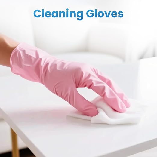 Borje Pink Nitrile Disposable Gloves, Latex & Powder-Free, Small, 100 Count | Food Safe, Cleaning, Esthetician, Cooking