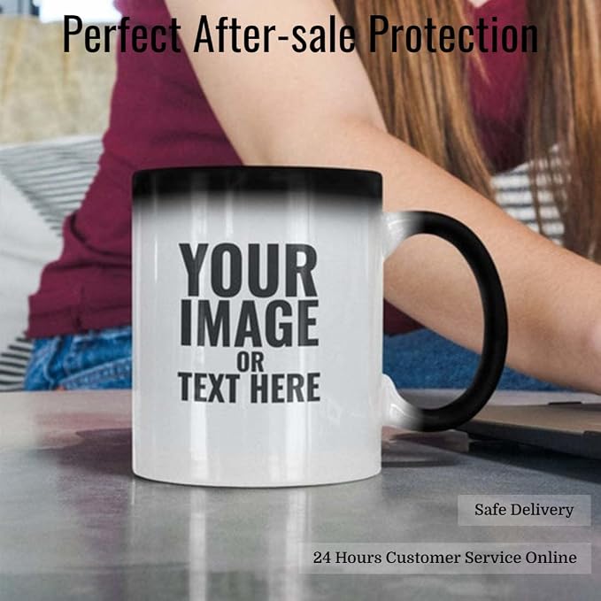 TANGLONG Color Changing Coffee Mugs 11oz Sublimation Mugs Magic Mug Heat Sensitive Coffee Mugs Tazas Magicas Para Sublimacion Set of 12