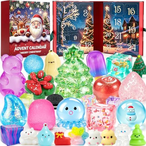 Squishy Advent Calendar 2026, 24 Day Countdown for Kid and Adult