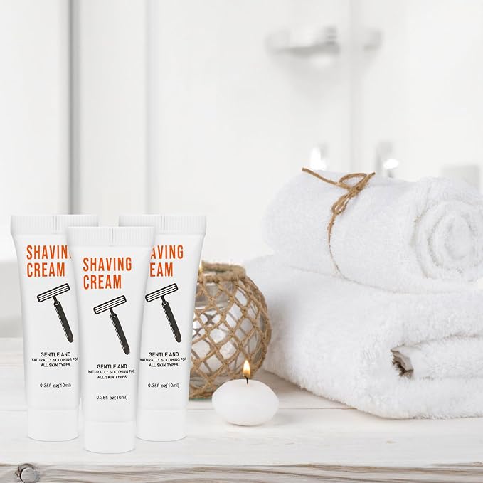 100 Shaving Cream Bulk Travel 10ml/0.35fl oz,Disposable Shaving Cream in Bulk Travel Shave Cream for Hotel Homeless,Jasmine