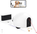 Pet Camera Robot with Treat Dispenser, Moving Cat Camera for Cats & Dogs, Remote Control Pet Monitor with 1080P HD Video, Two-Way Audio, Night Vision, Laser Toy, Auto Recharge & App Control