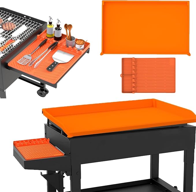 Silicone Griddle Mat for Cuisinart CGG-0028 28" Two Burner Gas Griddle, Heat-Resistant, BBQ Griddle Tools Mat, Suitable for Outdoor Cooking in All Seasons