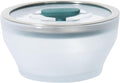 Anyday 4-Cup Microwave Cookware & Glass Container with Vented Lid (Kale) | Glass Lid, Plastic-Free Deep Food Storage, Stackable Airtight Steamer, Microwave-Safe Reheating, Steaming Vegetables & Rice