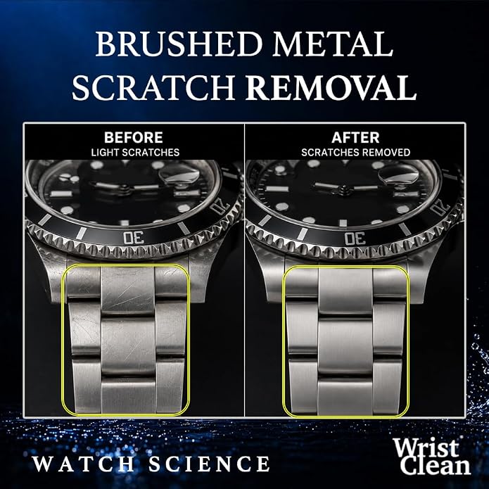 Premier Watch Cleaning Kit & Watch Polishing Kit | Cleaner, Polish, Rubber & Leather Strap Care, Microfiber Cloths, Brushes | Premium Timepiece Cleaning Tools | USA Made (9 Piece)