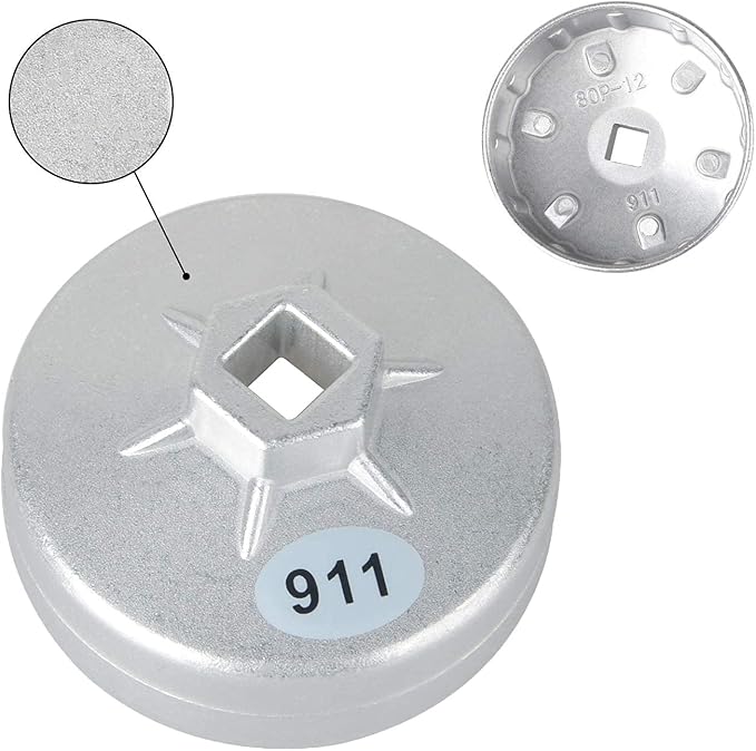 DAYUAN 23pcs Aluminum Alloy Cup Type Oil Filter Cap Wrench Socket Set | 1/2" Drive, Removal Tool, Storage Case Included