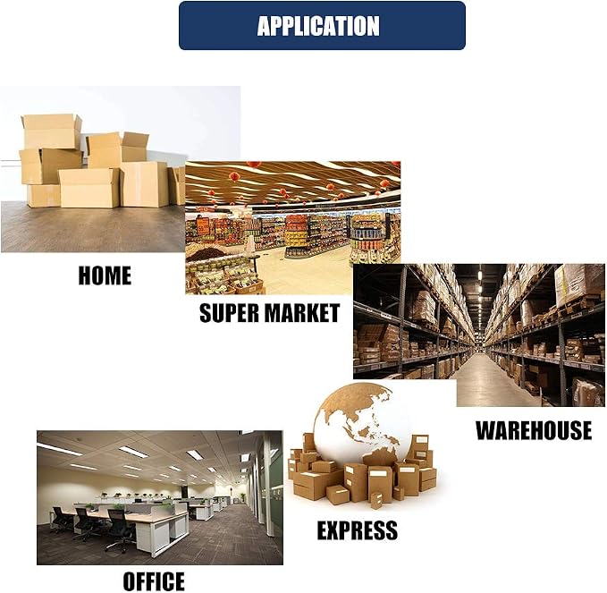PERFECTAPE 3" Heavy Duty Packing Tape 13 Rolls with Tape Gun, Total 780Y, Clear, 2.7 mil, 3 inch x 65 Yards, Ultra Strong, Refill for Packaging and Shipping