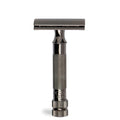 MERKUR 34 2-Piece Double-Edge Safety Razor for Men in Metallic Grey Finish with Standard Handle and Closed Comb — Made in Germany, Plastic-Free