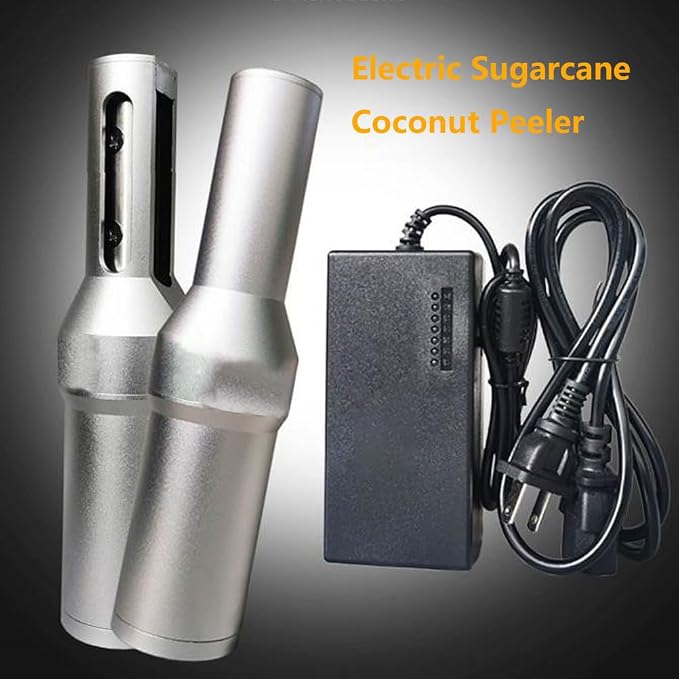 Professional Electric Sugarcane Peeler, Stainless Steel Coconut Cutter Tools, Simple And Easy To Use, Speed 6000~12000RPM, for Coconut Winter Claw Pineapple