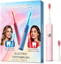 LBO Red Light Electric Toothbrush with + 1 RedLight Brush Head, Pap & Enamel Repair Whitening Toothpaste, USB Rechargeable Sonic Toothbrush with Replacement Brush Head
