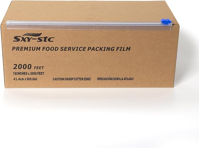 Plastic Food Wrap 3000 SQF18 INCH x2000 Foot pack of 2 food service USD 24.99/Count