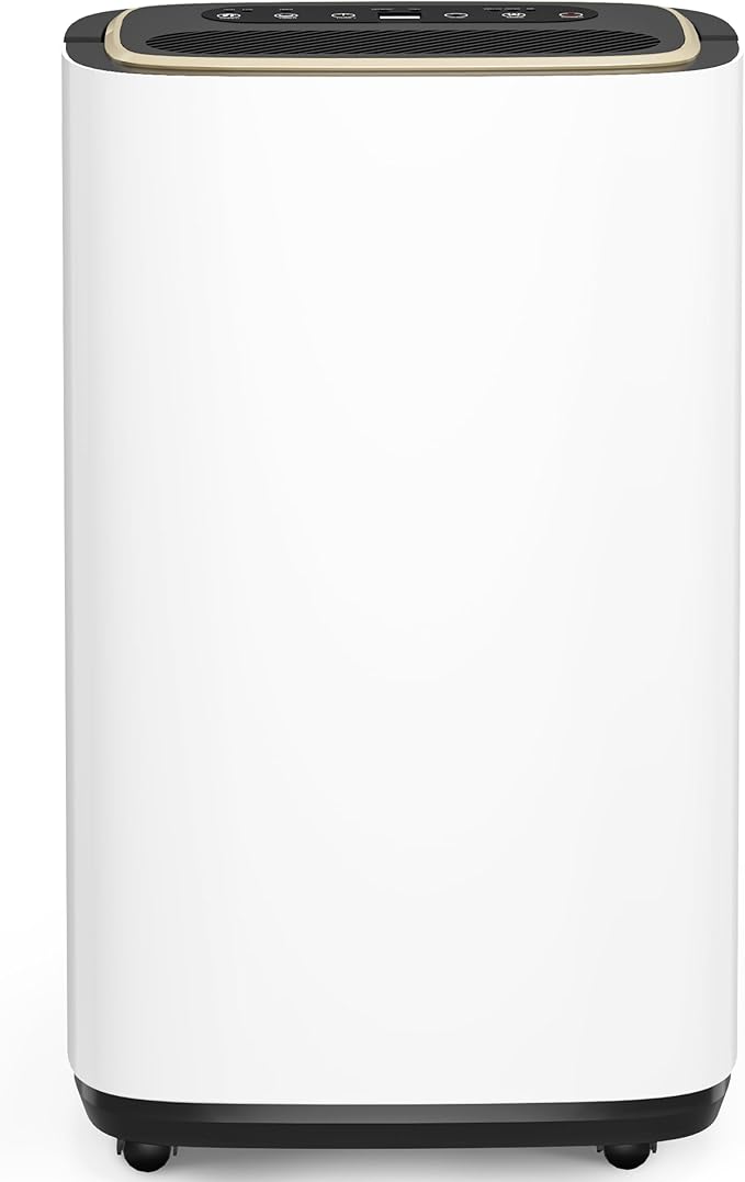 Manistin 3000 Sq.Ft Dehumidifier for Basement with Drain Hose, 30 Pint Dehumidifiers for Home, 3 Modes, Humidity Display & Timer & Child Lock, Large Room Compressor for Bedroom/Bathroom/Laundry