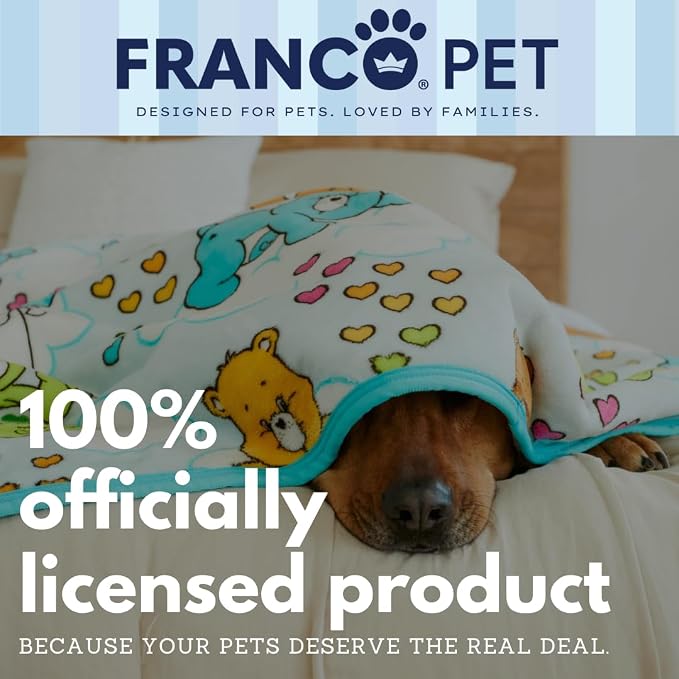 Care Bears Waterproof Dog Bed Cover, XL 60x80 Pet Blanket for Furniture Bed Couch Sofa, (Officially Licensed) by Franco