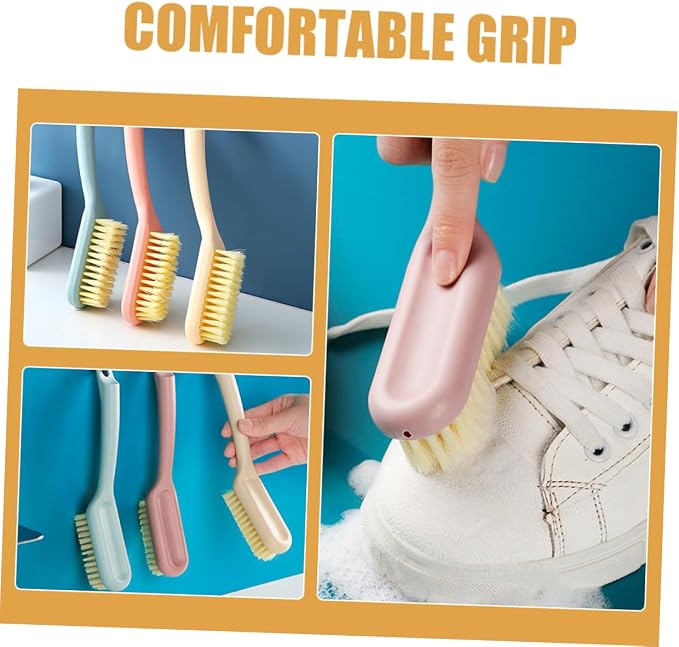 GALPADA 15pcs Handle Shoe Brush Soft Bristle Tools for Shoes Sneakers and Clothes Gentle Scrub Brushes for Laundry and Removal