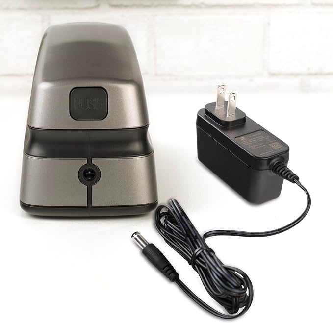 Swingline Electric Stapler, 20 Sheet Capacity, Optima 20, Jam Free, Auto or Manual, Plug In or Battery, Silver (48208)