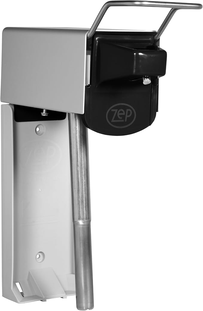 Zep D-4000 Plus Stainless Steel Industrial Hand Soap Dispenser - (1 Unit) - 600101 - Resistant to Corrosion, Rust and Abrasion