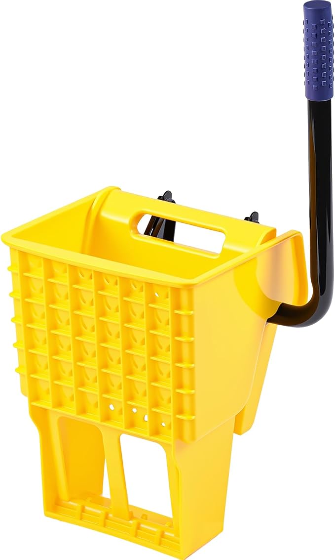 Sasylvia Yellow Mop Wringer Replacement Down Press Mop Bucket Wringer Industrial Cleaning Accessories for Commercial Floor Mopping Buckets Restaurant Supplies, 26quart or 33 Quart(Side Press)