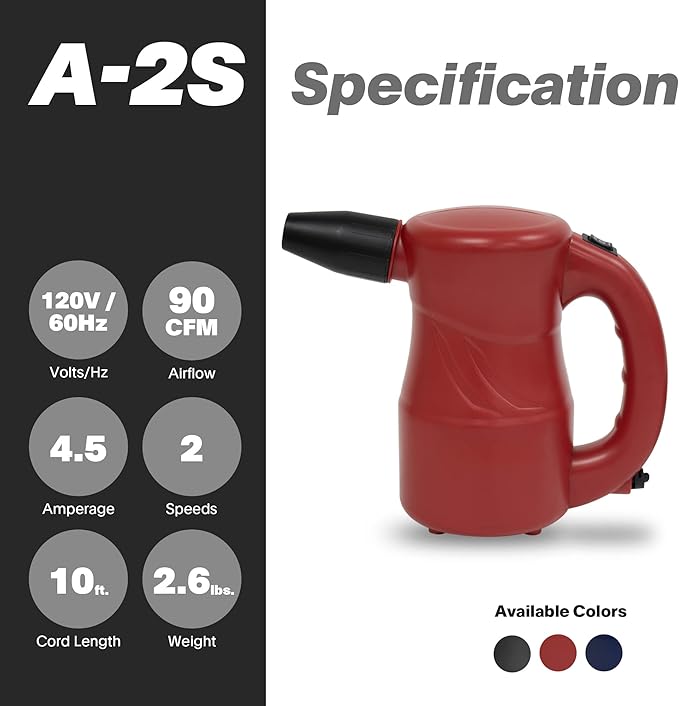 XPOWER A-2S Electric Duster - RED