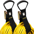 DC Cargo Mall Extension Cord Organizer E-Track Accessories for (Pack of 2) – Keep Cords, Cables, Hoses, Etrack Accessories Organized On E-Track - 17” Hook & Loop Closure Keeps Cables Secure