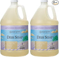 Ginger Lily Farms Botanicals Plant-Based Liquid Dish Soap, Concentrated Formula with Max Grease Cleaning Power, Cruelty-Free, Lavender Chamomile Scent, 1 Gallon Refill (128 Fl. Oz.), (Pack of 2)