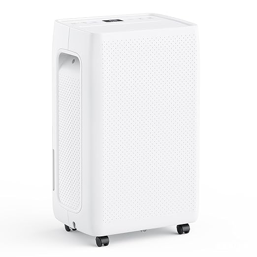 50Pints Dehumidifier with Drain Hose, 3,500 Sq.Ft Dehumidifier for Basement, 4.5L/1.19 Gallon Tank, Energy Star Cert. 41dB, Airflow Swing, Humidity Remover for Home, Bedroom & Bathroom