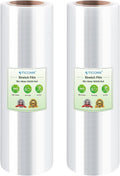 TICONN 2Pk Stretch Wrap Stretch Film Roll, 1000ft Industrial Strength 18 inch Wide Clear Plastic Wrap for Pallet Wrapping Shipping Moving (No Handle)
