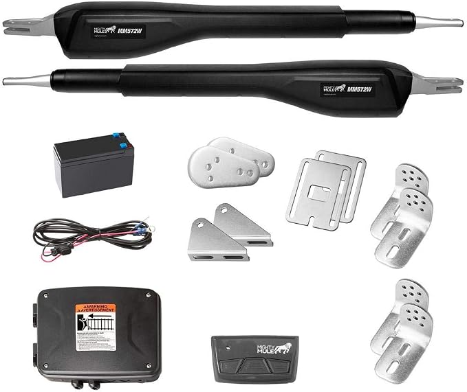 Mighty Mule MM572W Solar Package - Heavy Duty Dual Smart Gate Opener (30 Watt Solar Panel)