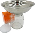 SS Strainers (Medium Strainer with Glass Jar Combo, Half Gallon Jar Combo)