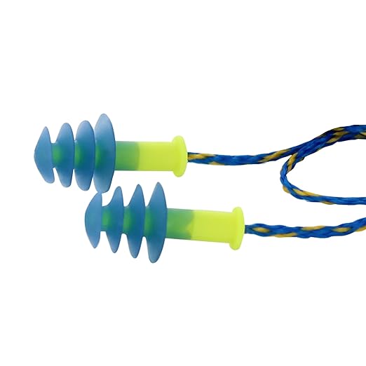 Howard Leight Fusion Corded Reusable Earplugs, 100-Pairs (FUS30-HP)