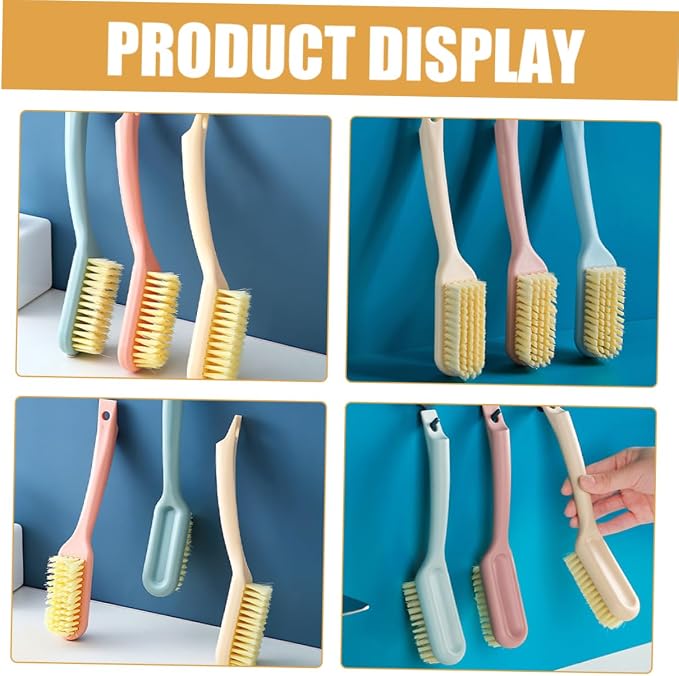 GALPADA 15pcs Handle Shoe Brush Soft Bristle Tools for Shoes Sneakers and Clothes Gentle Scrub Brushes for Laundry and Removal