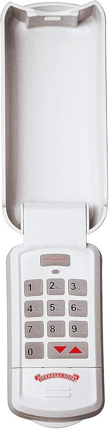 Wireless Garage Door Opener Keypad - Weather-Resistant - OKP-BX - White,1 Pack
