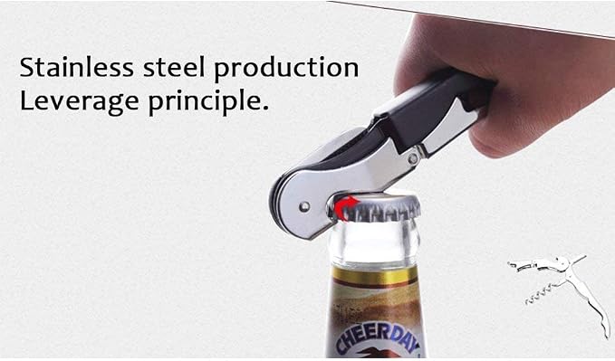 RECUTMS 12 Packs Corkscrew Wine Opener Wine key Stainless Steel Fold Beer or Bottle Opener Serrated Foil Cutter,Perfect for Bars,Restaurants,Family,Company Party (12 Color)