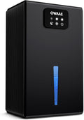 Dehumidifier, 1000 sq.ft Quiet Dehumidifiers for Home Bedroom Basement Bathroom with 95oz Water Tank, Sleep Mode, Auto Shut-Off 7 Colors LED Light, Black