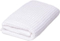 SUTERA Waffle Hand Towel for Bathroom, Silver Ions Pima Cotton - White | Ultra soft and absorbent with a lightweight waffle weave design for quick-drying bath towels.
