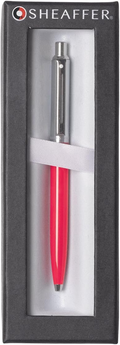 Sheaffer Sentinel Deep Pink Ballpoint Pen with Chrome Trim