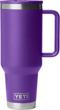 YETI Rambler 40 oz Travel Mug with Flip Straw Lid – Stainless Steel, Vacuum Insulated, Leakproof, Cup Holder Friendly, Pace Purple