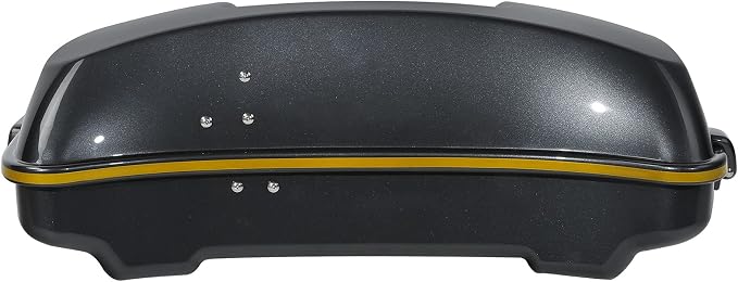 Gold/Black Geometric Shape Fade ABS 5.5" Razor Trunk Fit For Harley 2014-2025 Touring CVO Road King Street Glide Electra Glide Ultra Limited Pack