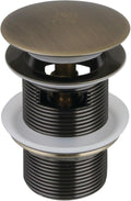 Kingston VTDESHOEAB Toe-Touch Tub Drain with Overflow, Antique Brass