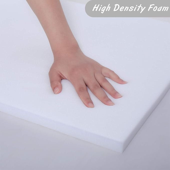 Patelai Cushion Sheet Upholstery Foam High Density Foam Padding Seat Replacement Upholstery Wrap Sponge Padding for Cushions Chairs Packing Storage and Shipping(79 x 16 x 0.8 Inch,White)