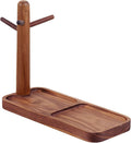 Walnut Wood Key Tray and Jewelry Tray, Multi Tier Catchall Tray for Entryway Table, Wooden Key Holder Organizer, Creative Shape, Home Decor, Household Goods