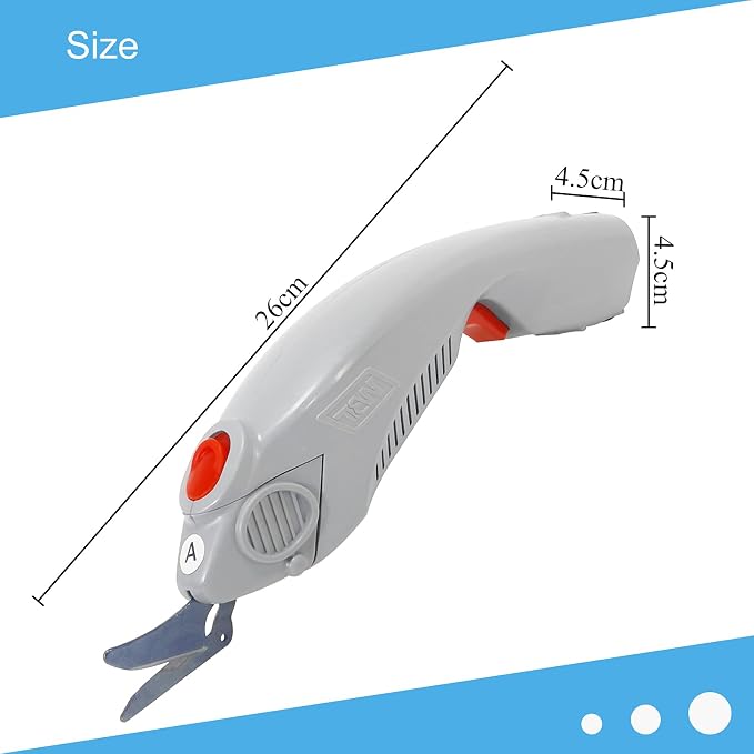 WBT-1 Electric Scissors for Cutting Fabric Cordless Electric Fabric Scissors Cloth Cutter with 2 Blades (1 Battery)