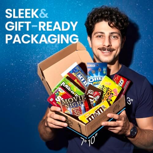 Movie Night Gift Basket - Movie Night Supplies, Candy & Popcorn Gift Set
