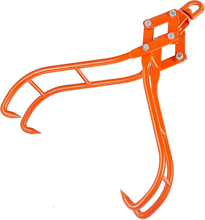 VEVOR Timber Claw Hook, 28 inch 4 Claw Log Grapple Logging Tongs, Swivel Steel Log Lifting Tongs 31" Max Opening, Eagle Claws with 2205LBS/1000kg Loading Capacity for Tractors, ATVs, Trucks, Forklifts