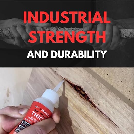 Starbond Thick CA Glue Complete Refill Kit (16 oz) – Gap Filler Cyanoacrylate Super Glue with Extra Bottles, Caps, Microtips & Yorker Spout for Woodworking, Carpentry, Hobby Models, Archery Fletching