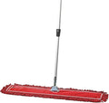 36 Inch Red Commercial Dust Mop & Floor Sweeper with Extendable Handle – Mop for Hardwood, Tile, and Concrete Floor Cleaning