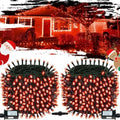 OZS Connectable 2-Pack 164Ft 400LED Christmas String Lights, Red