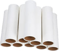 PartyKindom 38mm Inner Diameter 50mm Lint Roller Refills 10 Extra Sticky Adhesive Rolls for PET Hair and Clothing 16cm White Lint Roller for Upholstery and Bedding Cleaning
