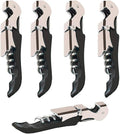 Kit-Home Professional Waiter Corkscrew Wine Openers Set (4 PCS),Upgraded with Heavy Duty Stainless Steel Hinges Wine Key for Restaurant Waiters, Sommelier, Bartenders