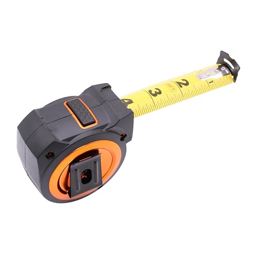 Wrango Tools Tape Measure 16 FT - Measuring Tape Retractable - Oversized & Double-Sided Print - Blade Lock, Finger Brake - High Performance Nylon Coating, 10' Stand-Out - 13' Reach / 1-1/16" Blade