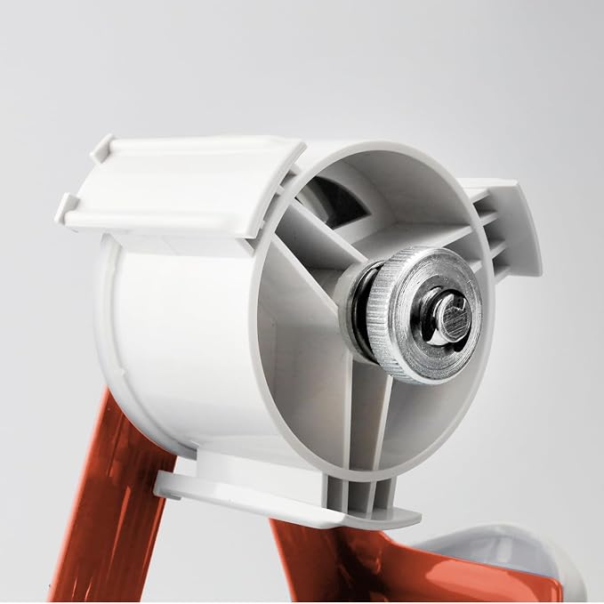 TAPEWELL Heavy Duty Metal Frame Packing Tape Dispenser Gun, 3 inch, Orange | Packing Tape Refills For Dispenser, Shipping Tape For Packing, Moving, Home & Office Use